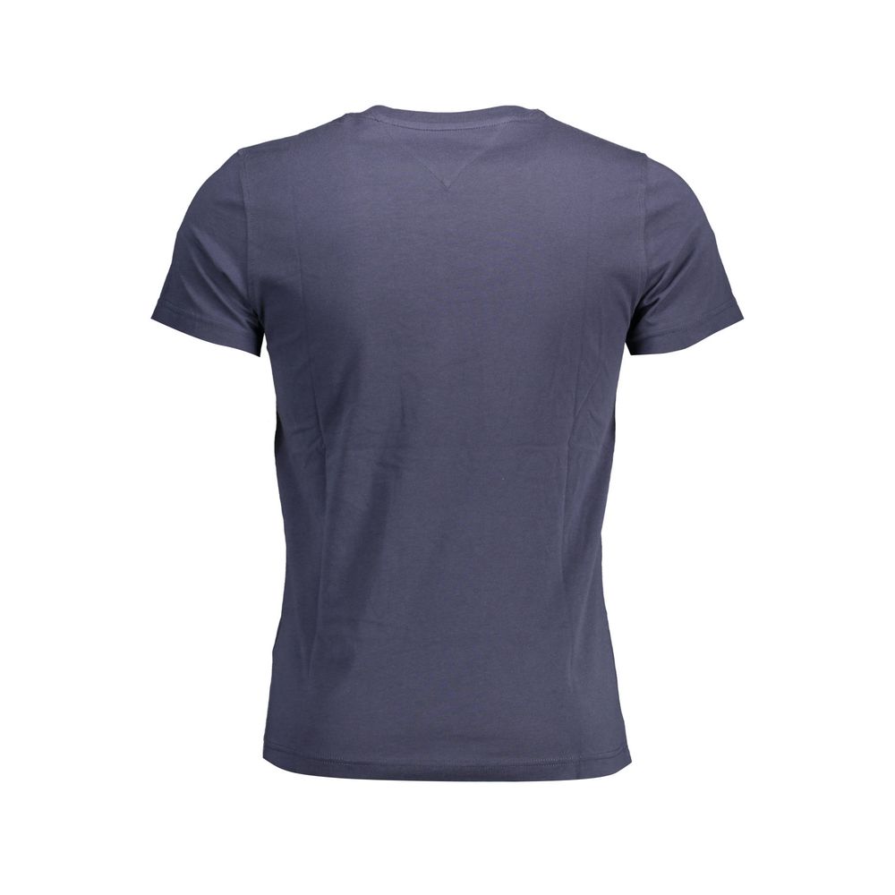 Tommy Hilfiger Blue Cotton T-Shirt - Timeless American Style