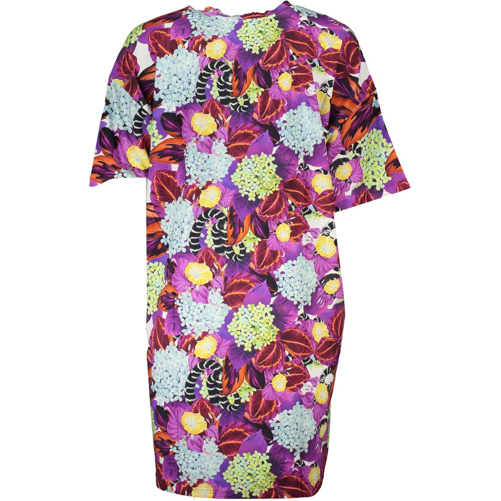 Cavalli Class Purple Women's T-Shirt Dress
