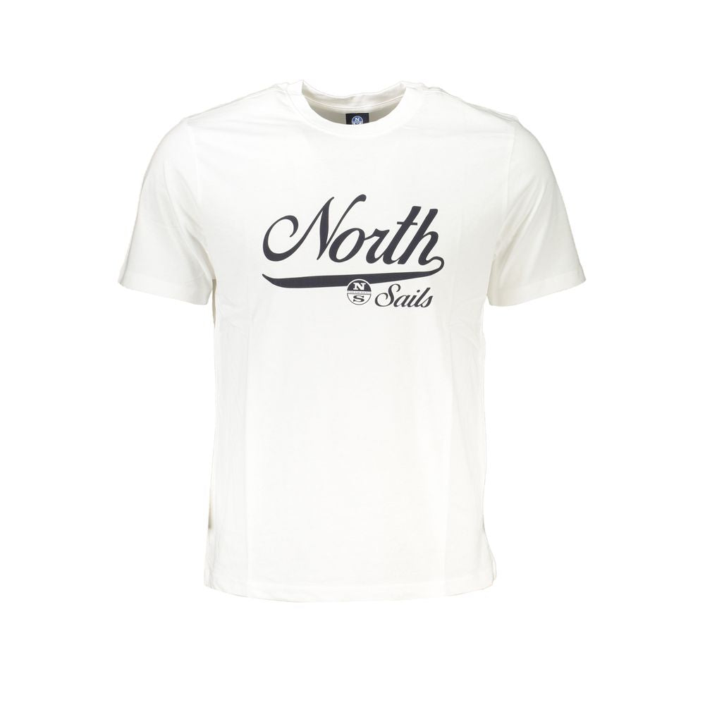 North Sails Men's White Cotton T-Shirt