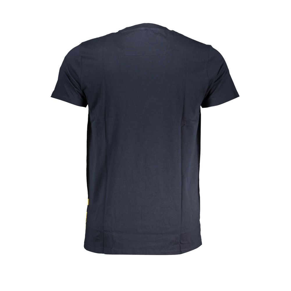 Cavalli Class Blue Cotton Crew Neck T-Shirt