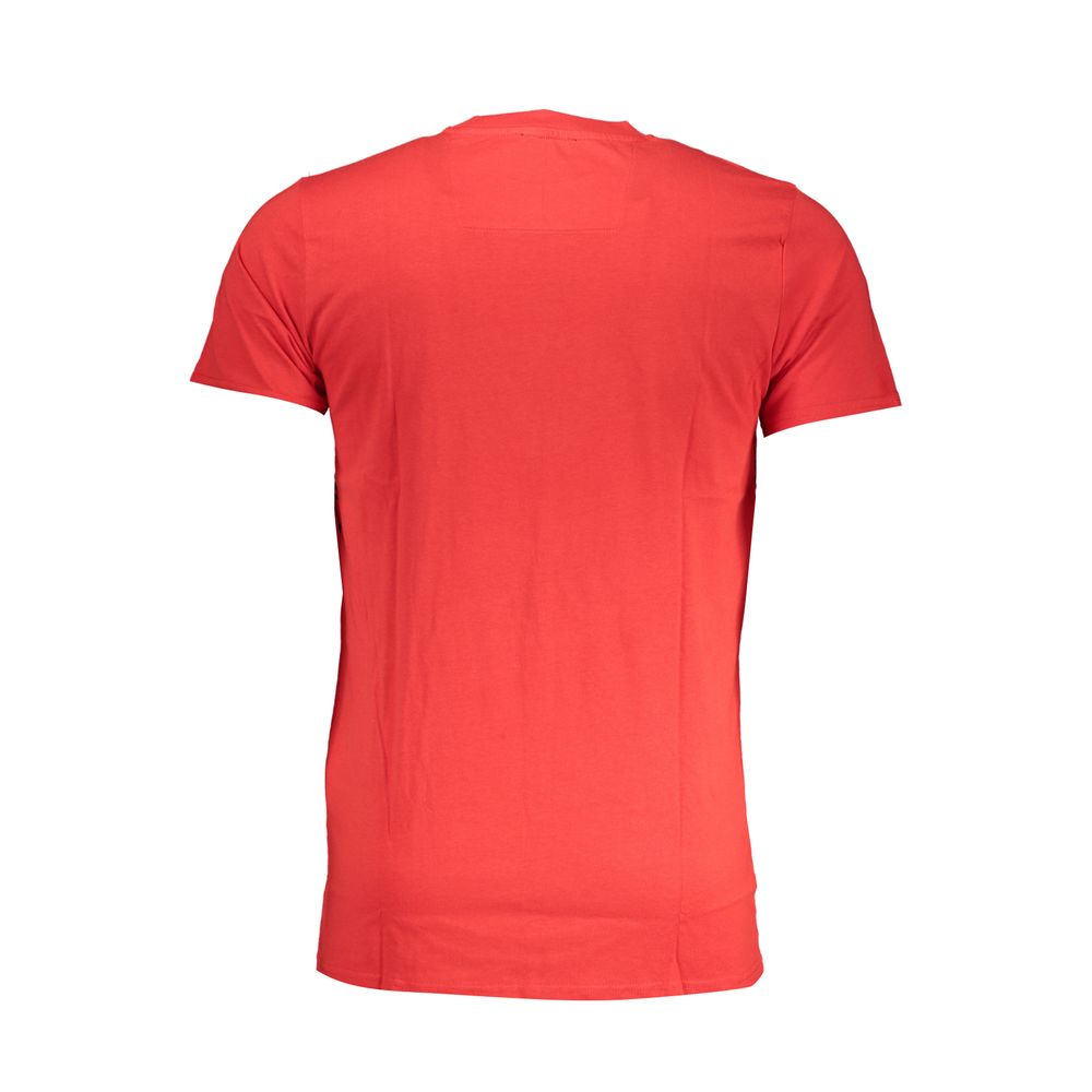 Cavalli Class Red Cotton T-Shirt - Stylish Comfort Redefined
