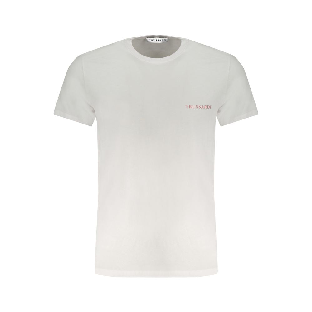 Trussardi White Cotton T-Shirt - Stylish Essential