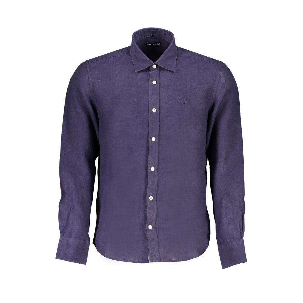North Sails Blue Cotton Shirt - Classic Comfort Meets Modern Style