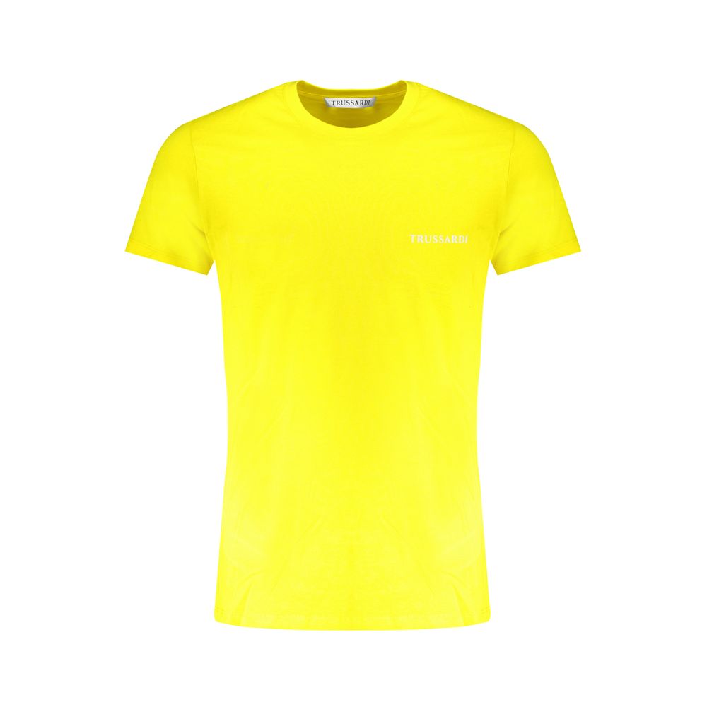 Trussardi Yellow Cotton T-Shirt - Style Meets Comfort