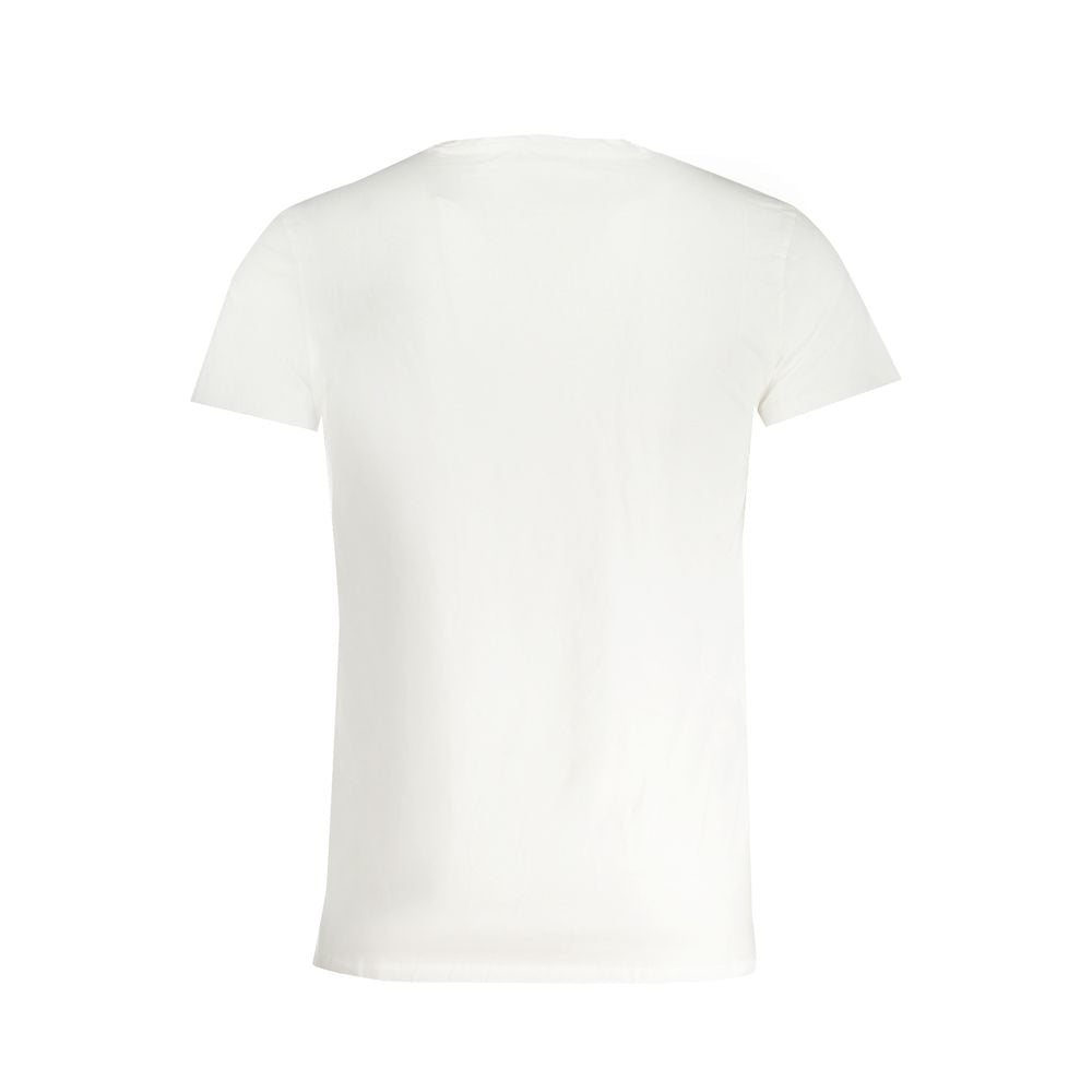 Trussardi White Cotton T-Shirt - Classic Crew Neck Style