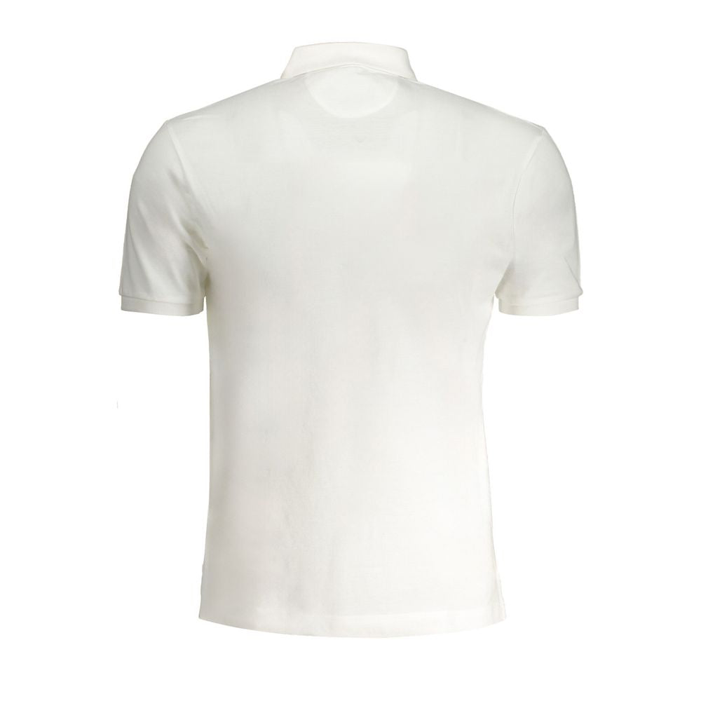 La Martina White Cotton Polo Shirt - Refined Casual Elegance