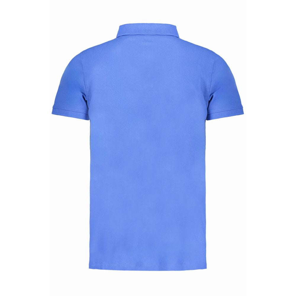 Norway 1963 Blue Cotton Polo Shirt - Classic Scandinavian Style