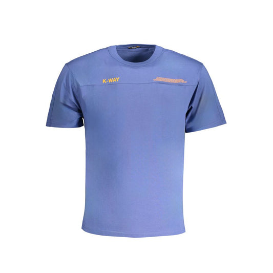 K-WAY Blue Cotton T-Shirt - Stylish Comfort for Everyday Wear
