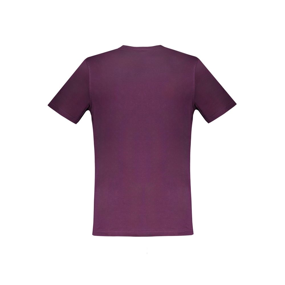 Harmont & Blaine Purple Cotton T-Shirt - Short Sleeve Crew Neck