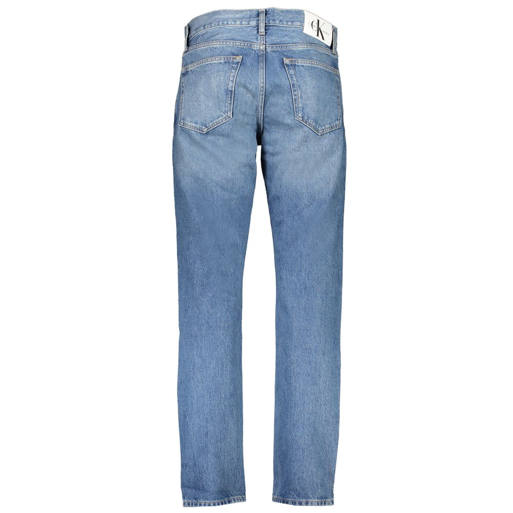 Calvin Klein Blue Cotton Authentic Straight Jeans