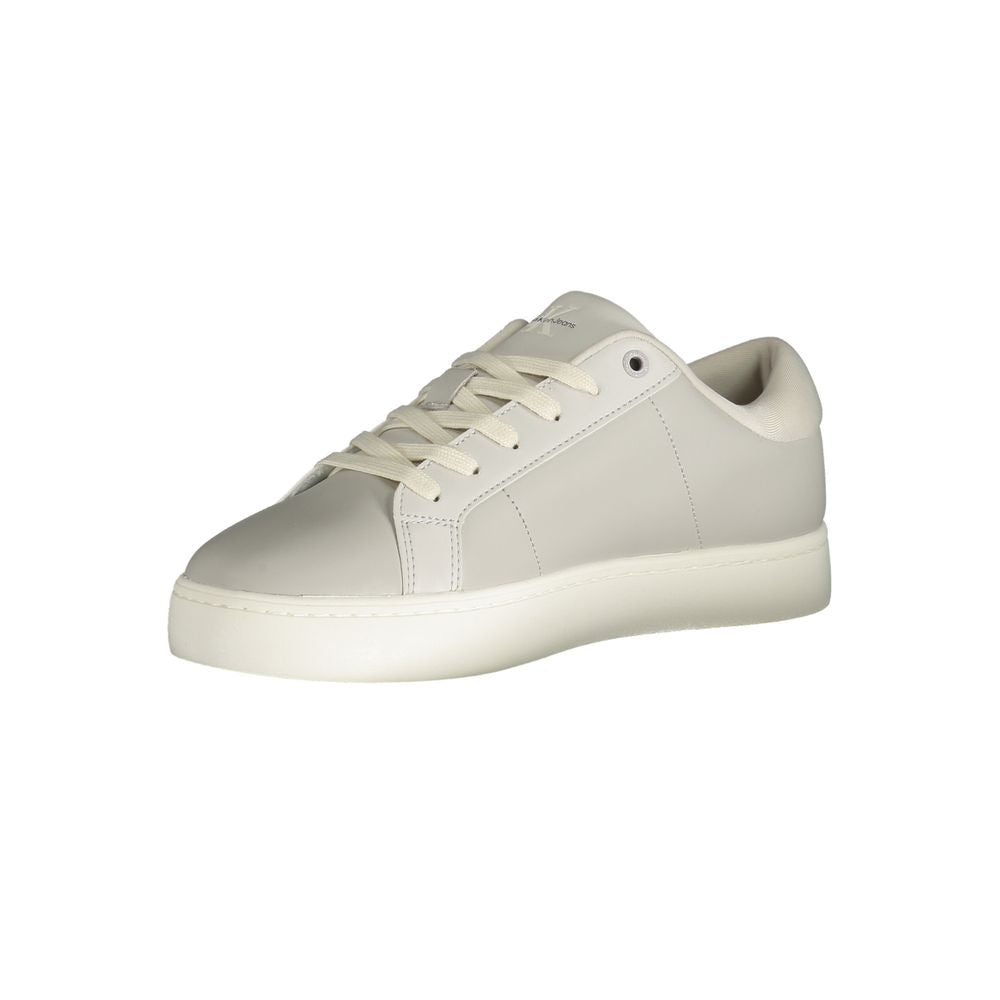 Calvin Klein Brown Leather Men Sneakers