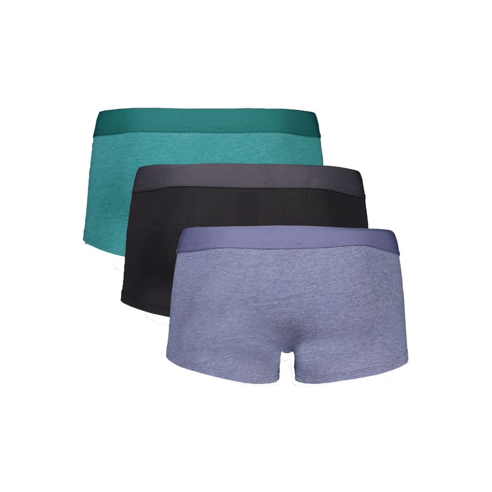 Bikkembergs Green Polyester Men Boxer Tri-Pack – Bold Sport-Inspired Comfort