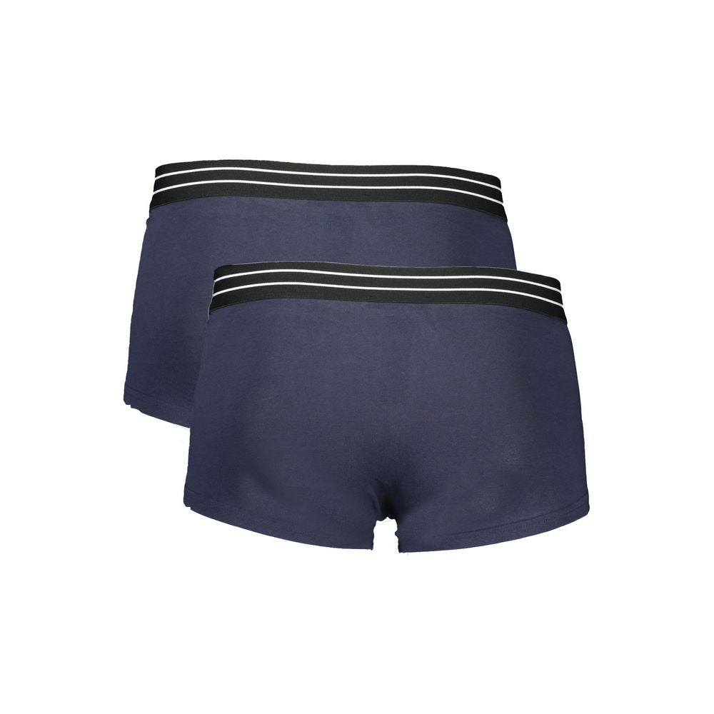 Cavalli Class Blue Cotton Men Boxer Briefs