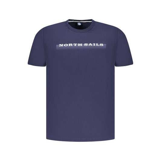 North Sails Blue Cotton Men T-Shirt - Essential Casualwear