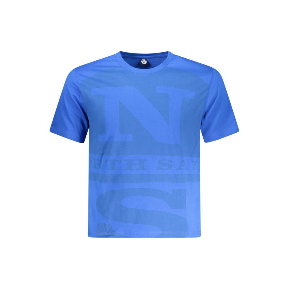 North Sails Blue Cotton Men T-Shirt - Effortless Style & Comfort