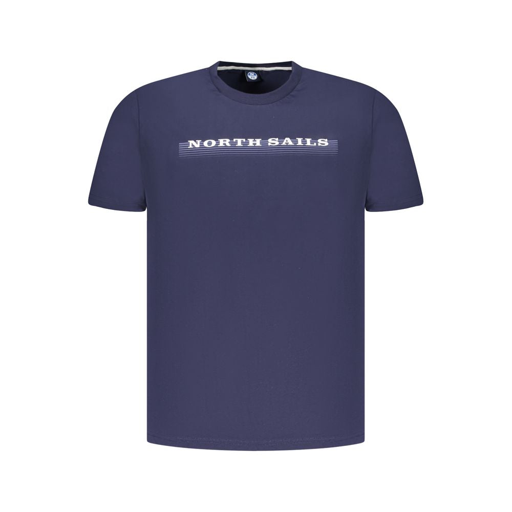 North Sails Blue Cotton Men T-Shirt - Essential Casualwear
