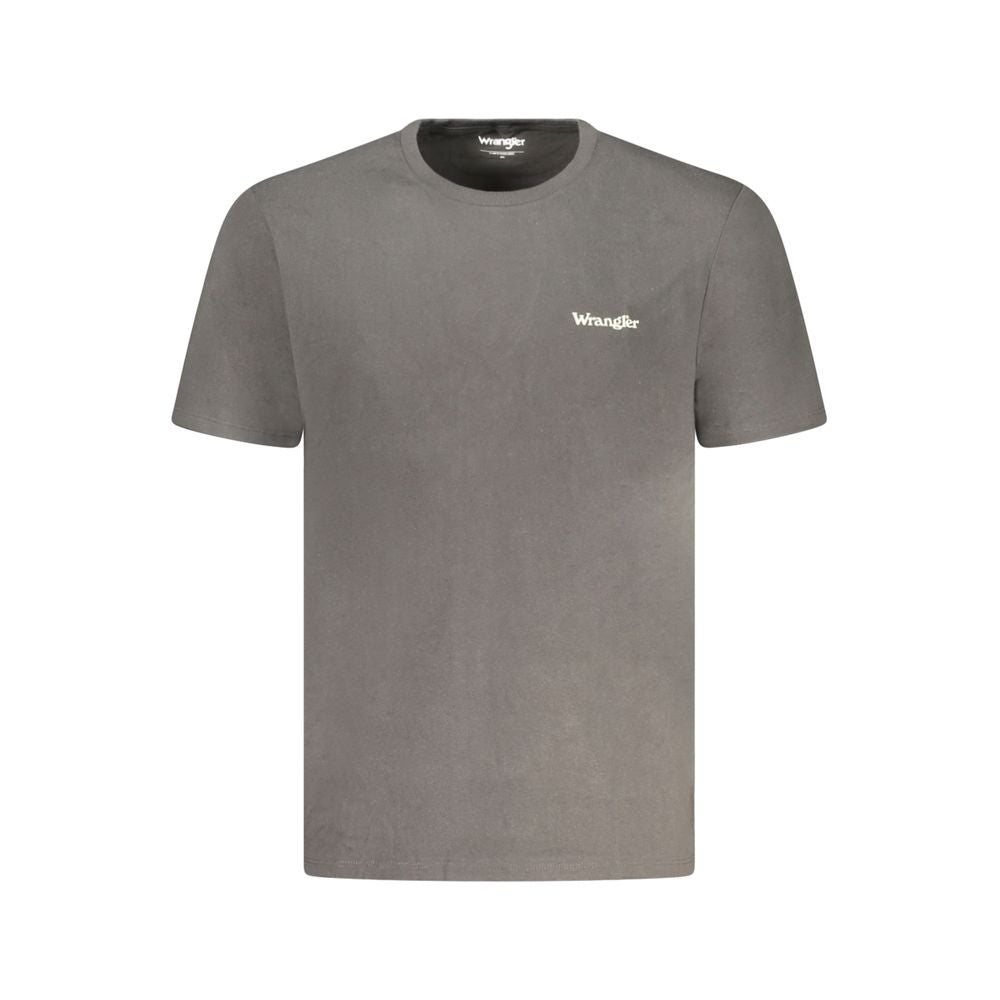 Wrangler Black Cotton T-Shirt - Classic Logo Tee