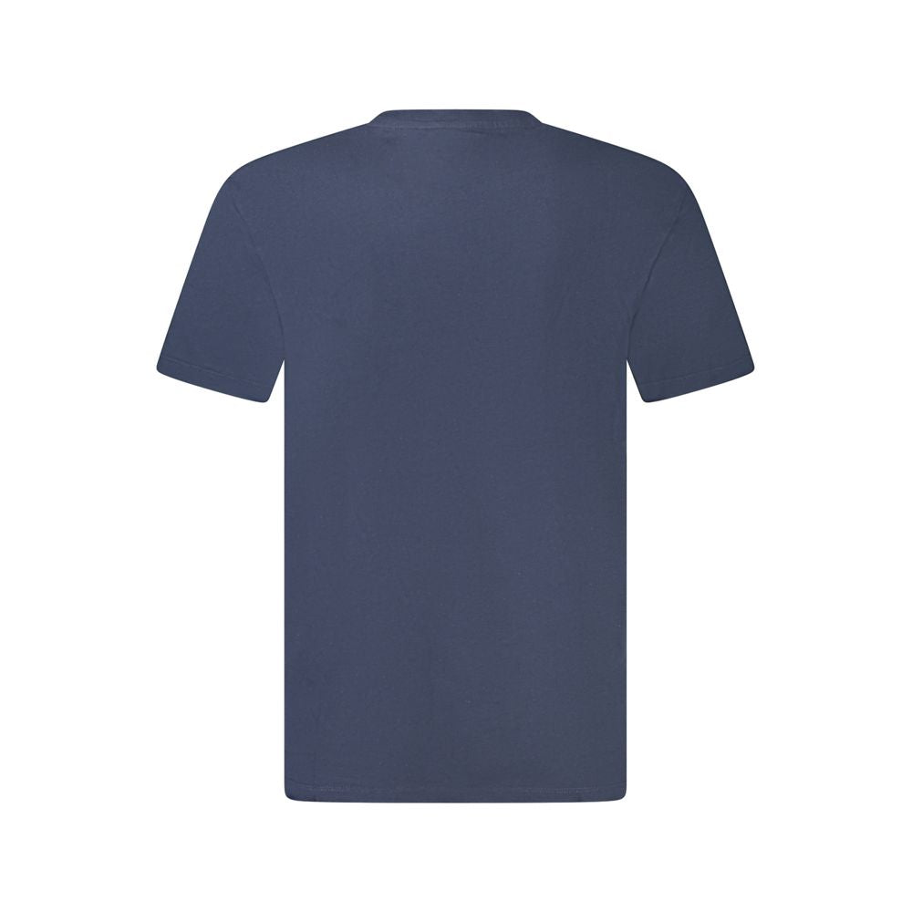 Timberland Blue Cotton T-Shirt - Slim Fit Crew Neck