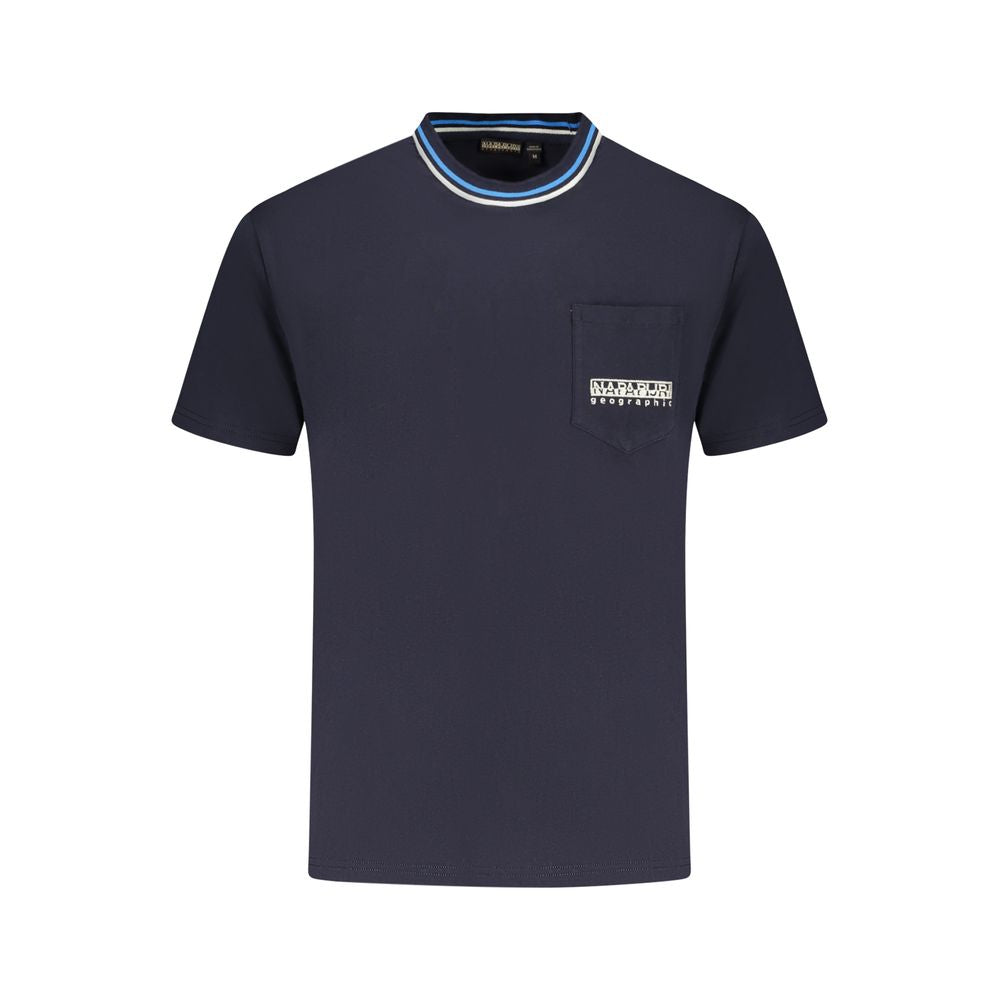 Napapijri Blue Cotton T-Shirt - Relaxed Fit