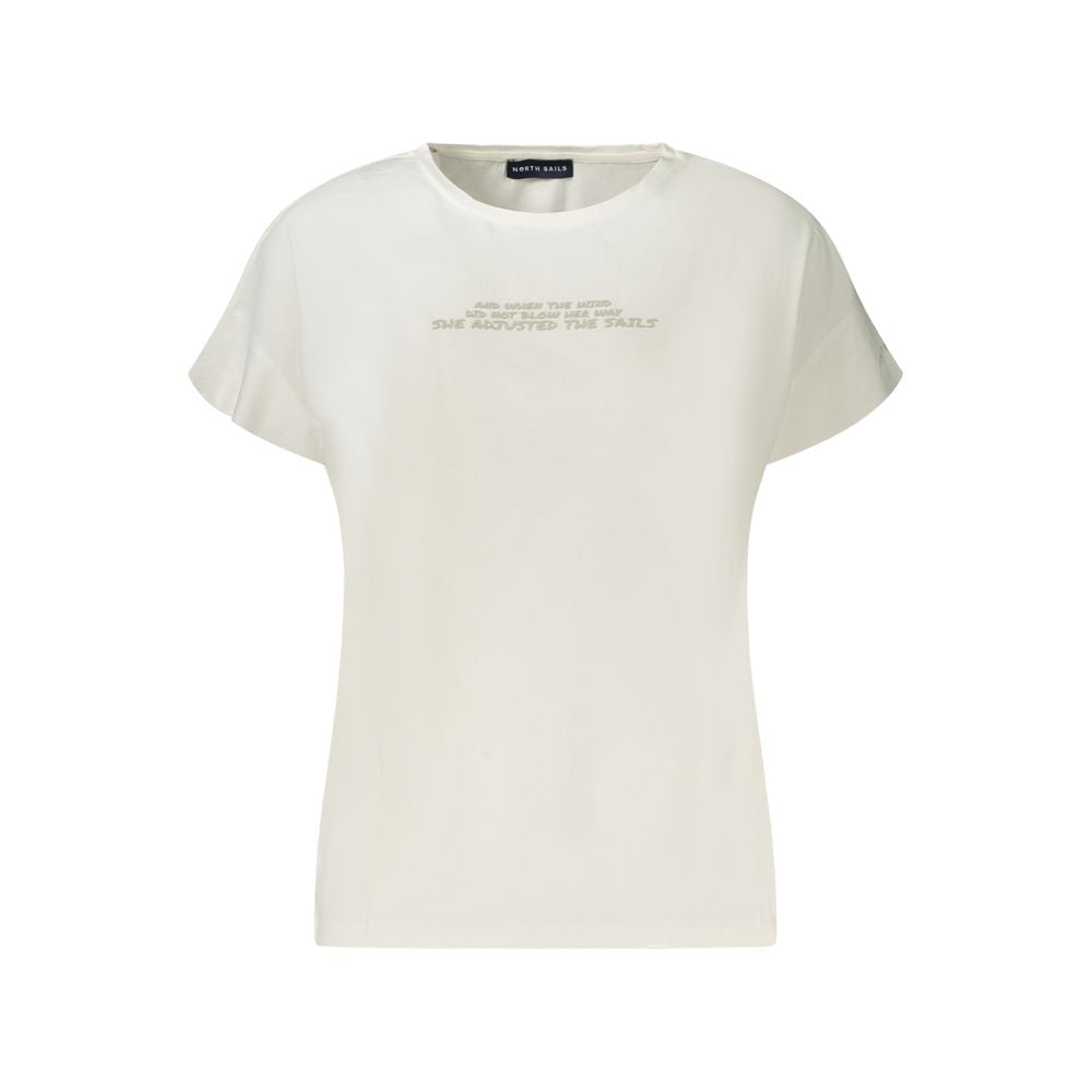 North Sails White Cotton Short Sleeve T-Shirt