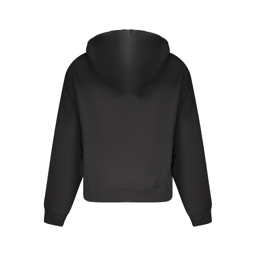 Tommy Hilfiger Black Cotton Women Hoodie