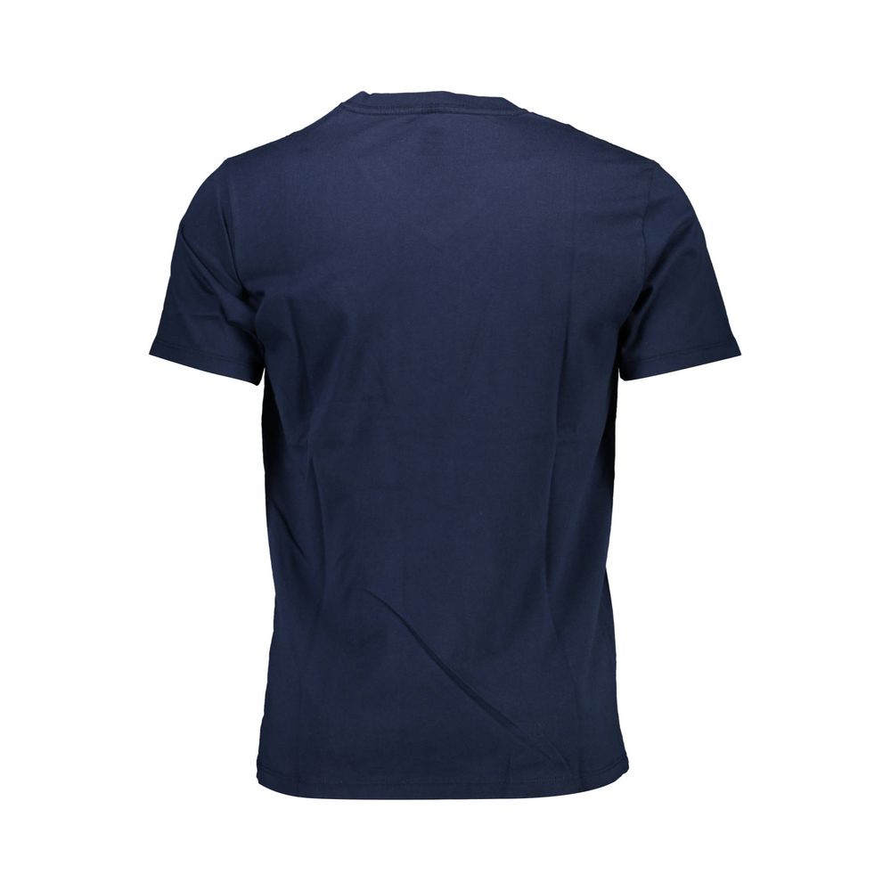 Levi's Blue Cotton V-Neck Men T-Shirt
