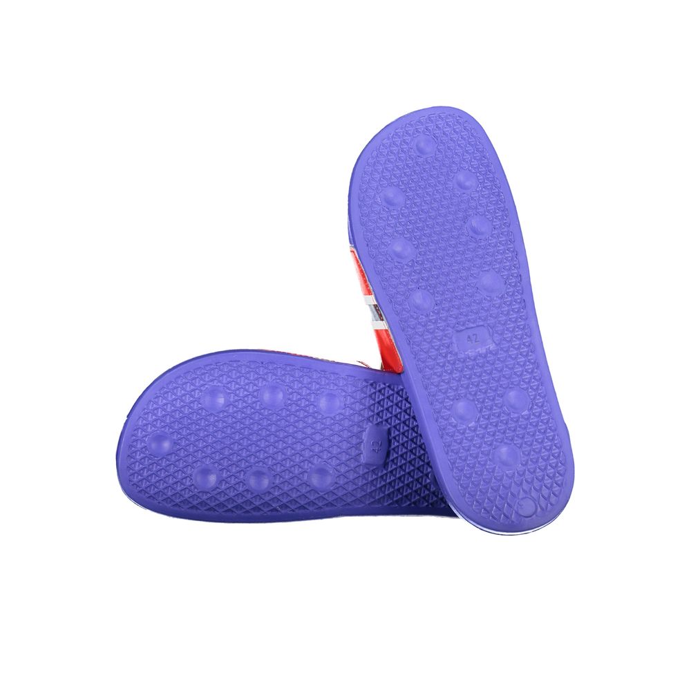 Norway 1963 Blue Plastic Men's Pool Slider Sandals