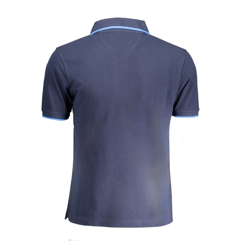 La Martina Blue Cotton Men's Polo Shirt