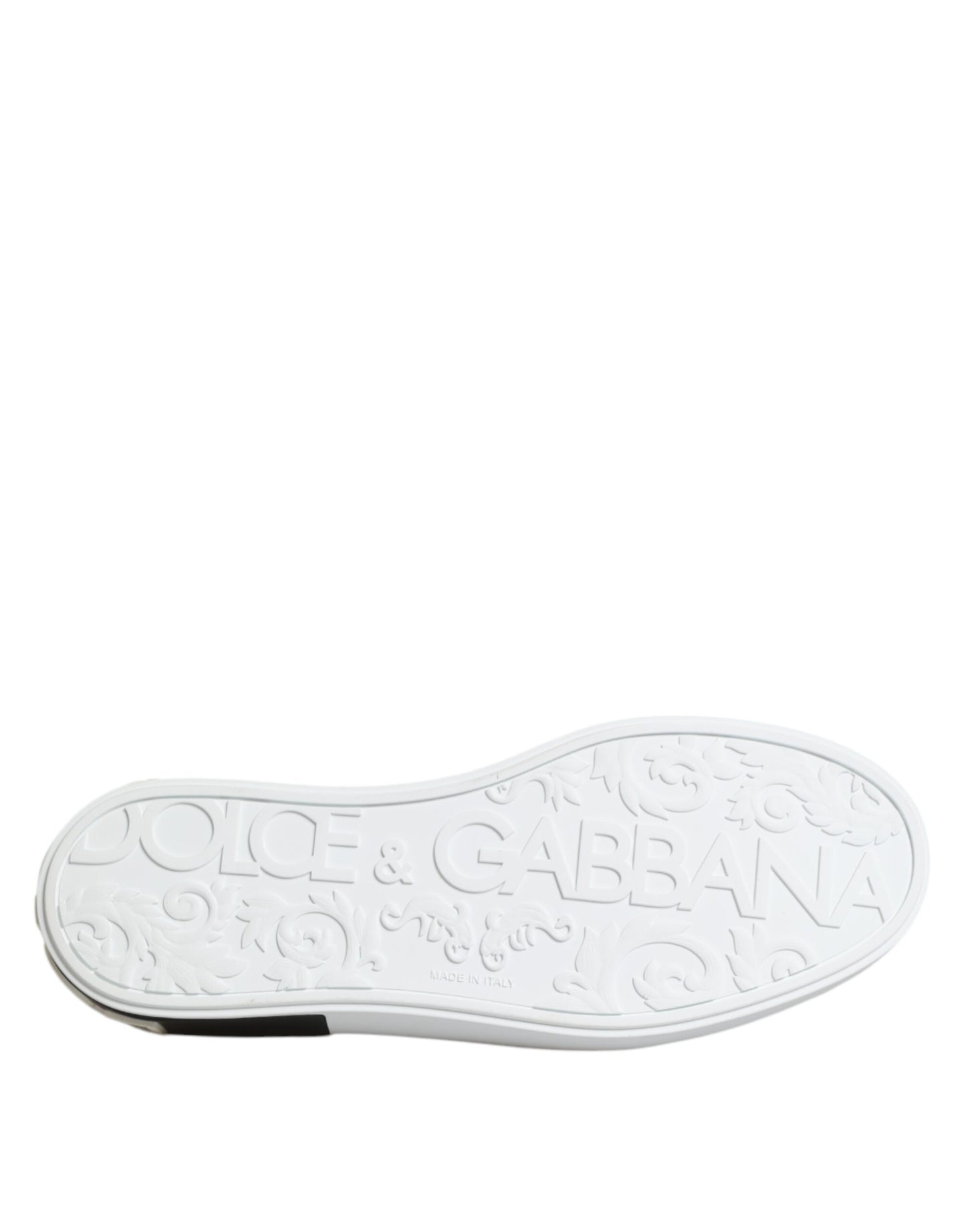 Dolce & Gabbana Red Logo Low Top Slip On Men Sneakers