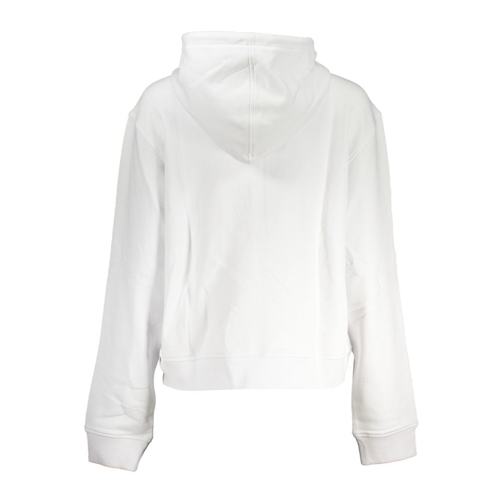 K-WAY White Cotton Long Sleeved Hooded Sweatshirt