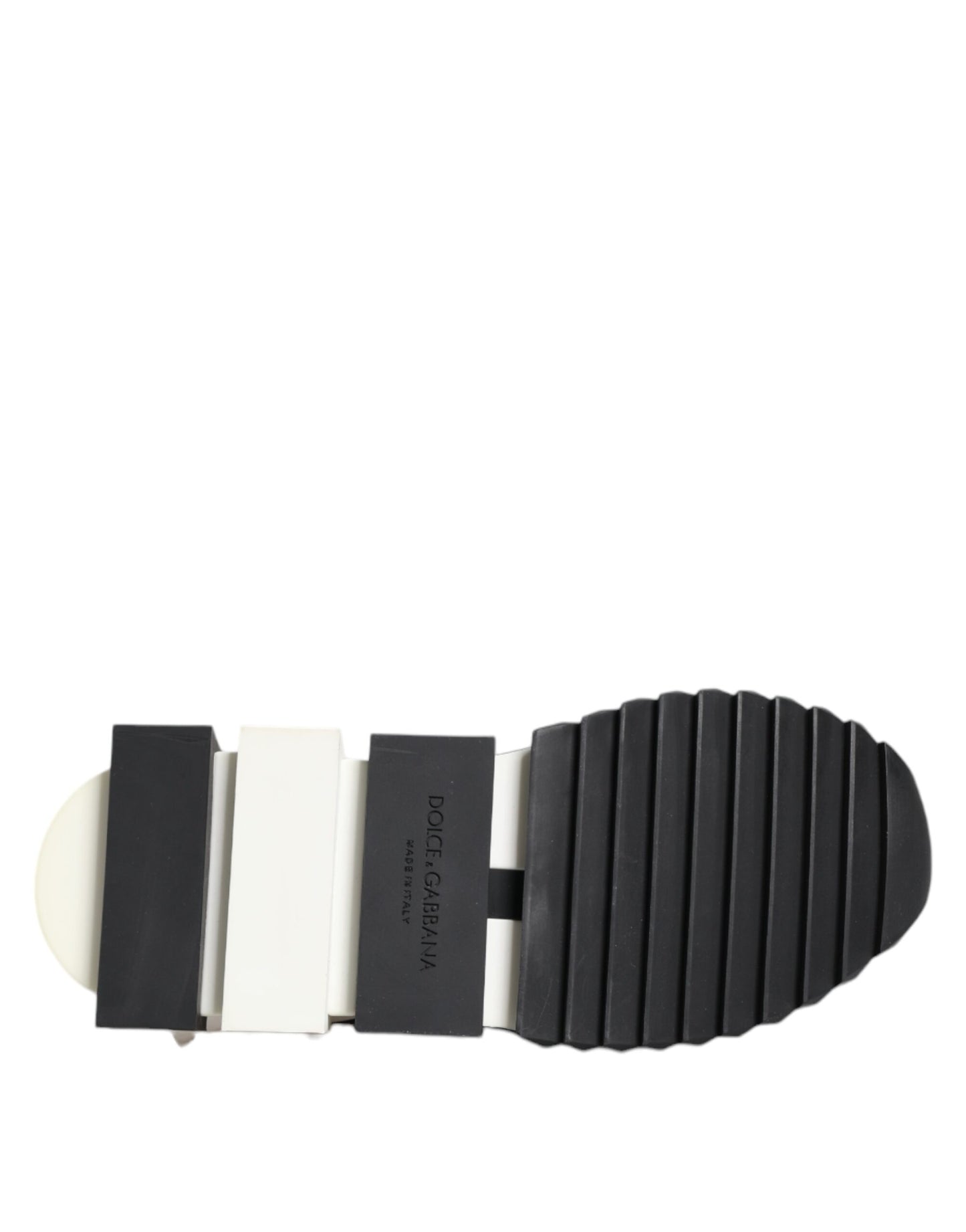 Dolce & Gabbana Black & White Star Print Sorrento Low Top Sneakers