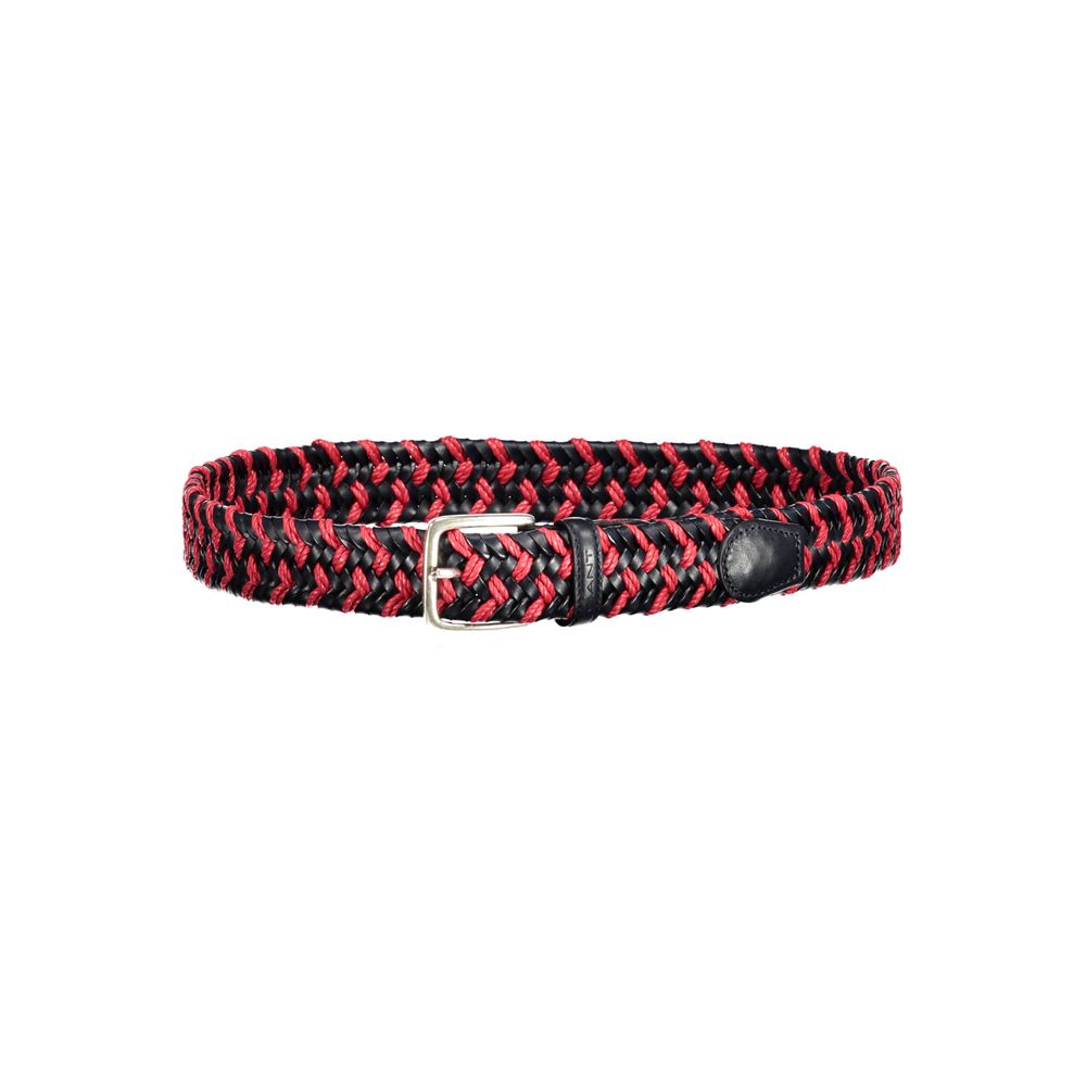 Gant Red & Black Woven Leather Belt for Men