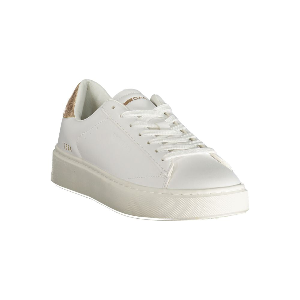 Gas White Polyester Women Sneaker - Leonard LTX Sports Shoe