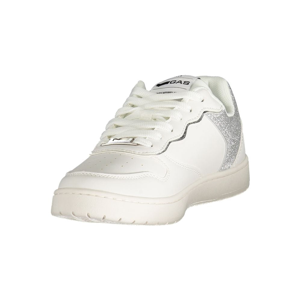 Gas White Polyester Women Sneaker - Ambra Mix
