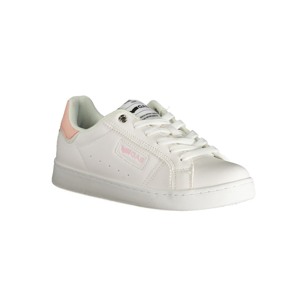 Gas White Polyester Women Sneaker - Jade LTX