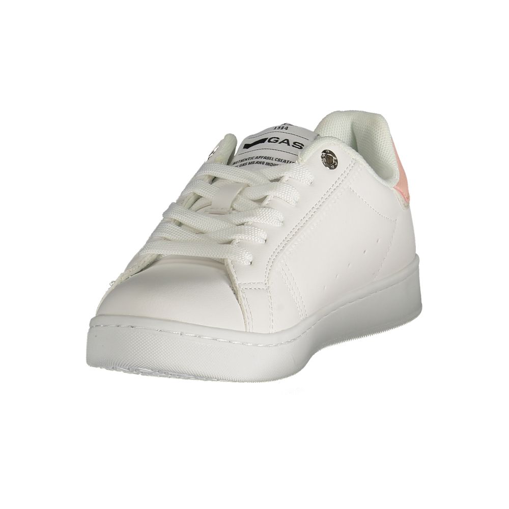 Gas White Polyester Women Sneaker - Jade LTX