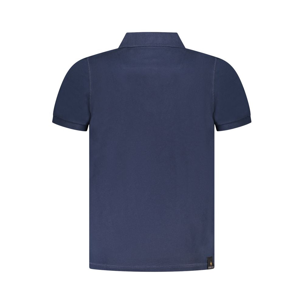 Accademia Militare Blue Cotton Polo Shirt - A Stylish Military-Inspired Essential