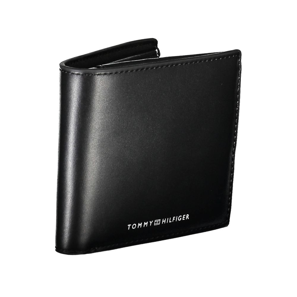 Tommy Hilfiger Black Leather Wallet - Classic Elegance Meets Functionality
