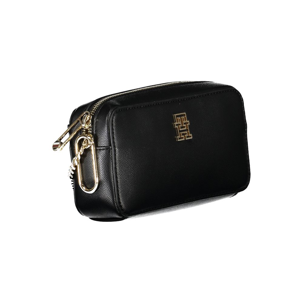 Tommy Hilfiger Black Faux Leather Handbag