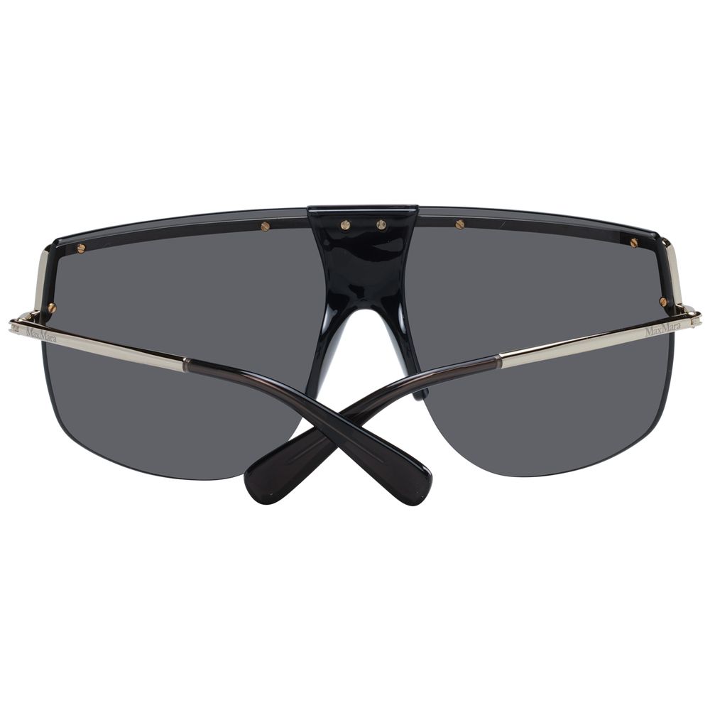 Max Mara Gold Women’s Sunglasses – Chic Aviator Style with Grey Lenses, 70mm