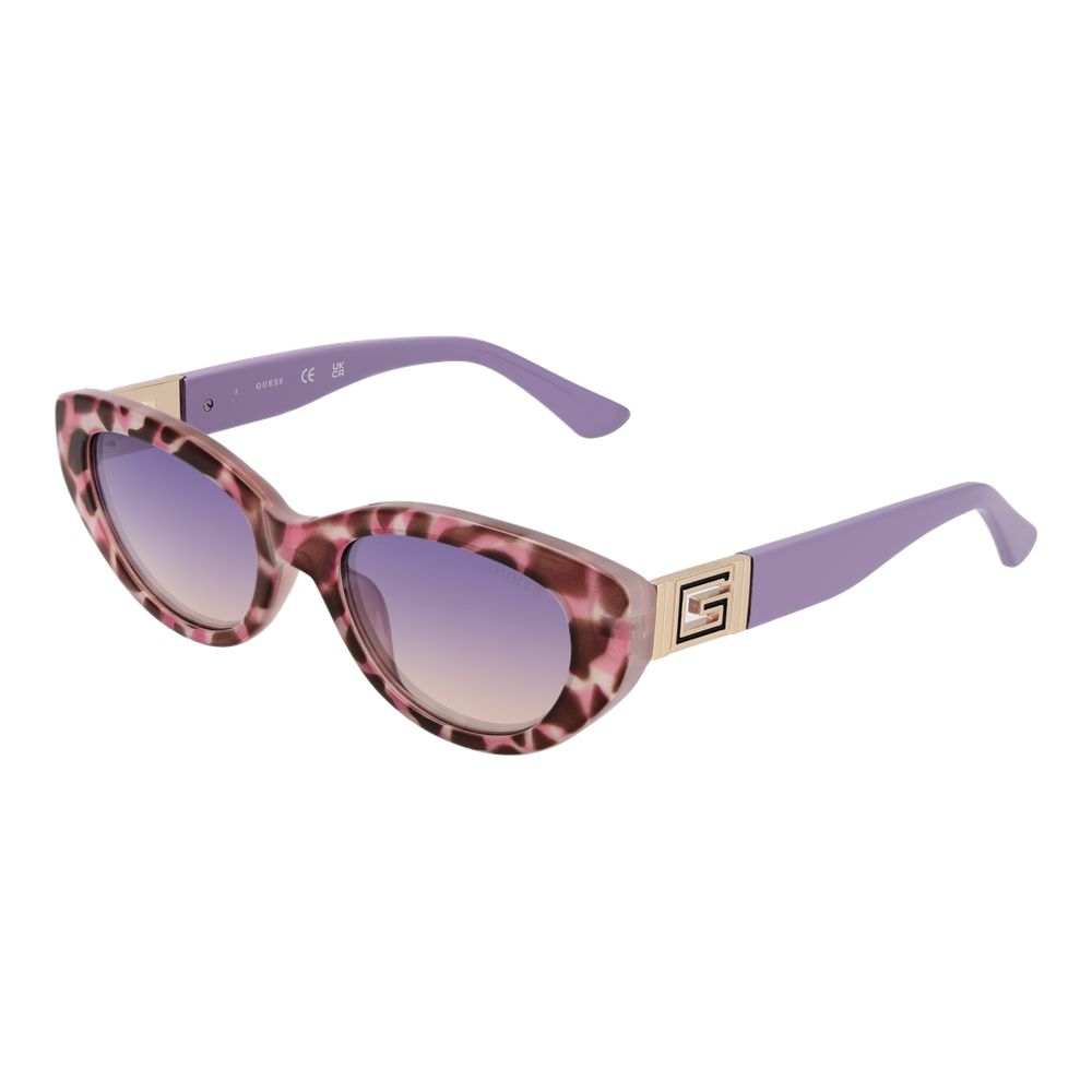 Guess Women’s Sunglasses – Purple Full-Rim Frame with Mirrored Gradient Lenses, 51mm