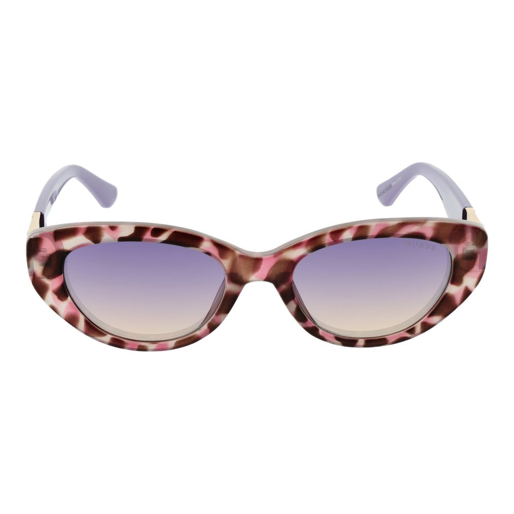 Guess Women’s Sunglasses – Purple Full-Rim Frame with Mirrored Gradient Lenses, 51mm