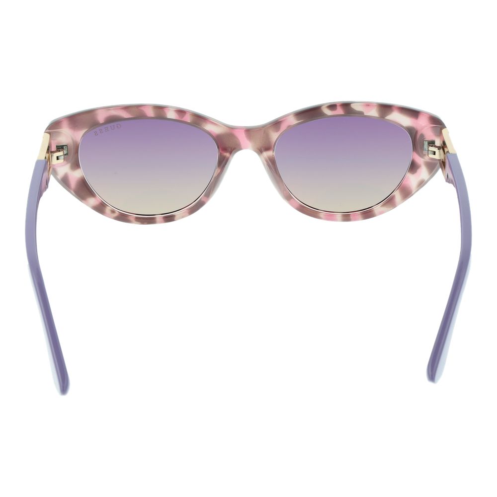 Guess Women’s Sunglasses – Purple Full-Rim Frame with Mirrored Gradient Lenses, 51mm