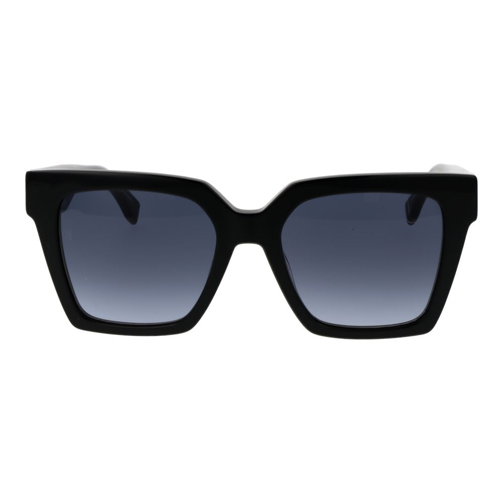Tommy Hilfiger Women’s Sunglasses – Black Butterfly Frame with Grey Gradient Lenses, 53mm