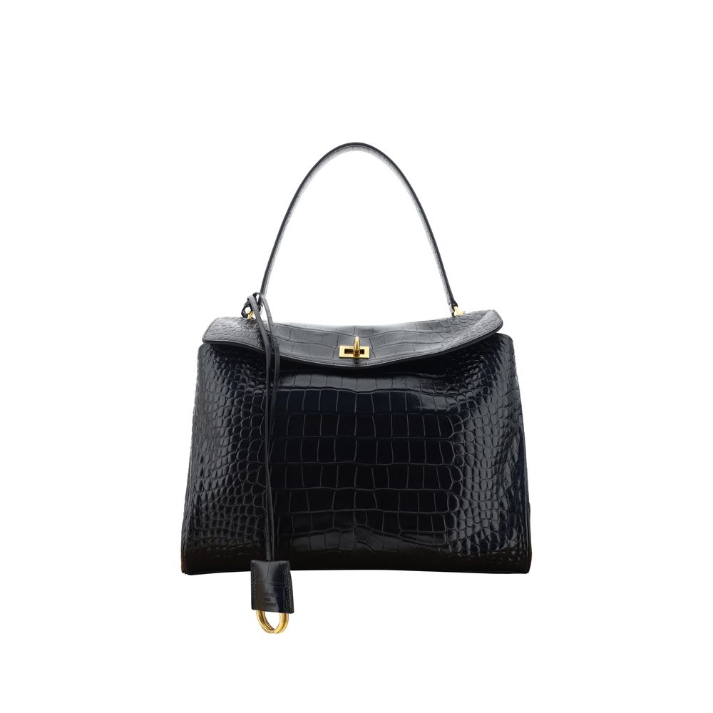 Balenciaga Rodeo Medium Handbag - Crocodile-Effect Elegance