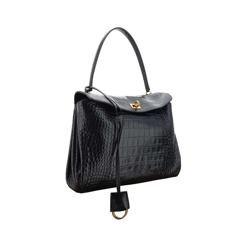 Balenciaga Rodeo Medium Handbag - Crocodile-Effect Elegance