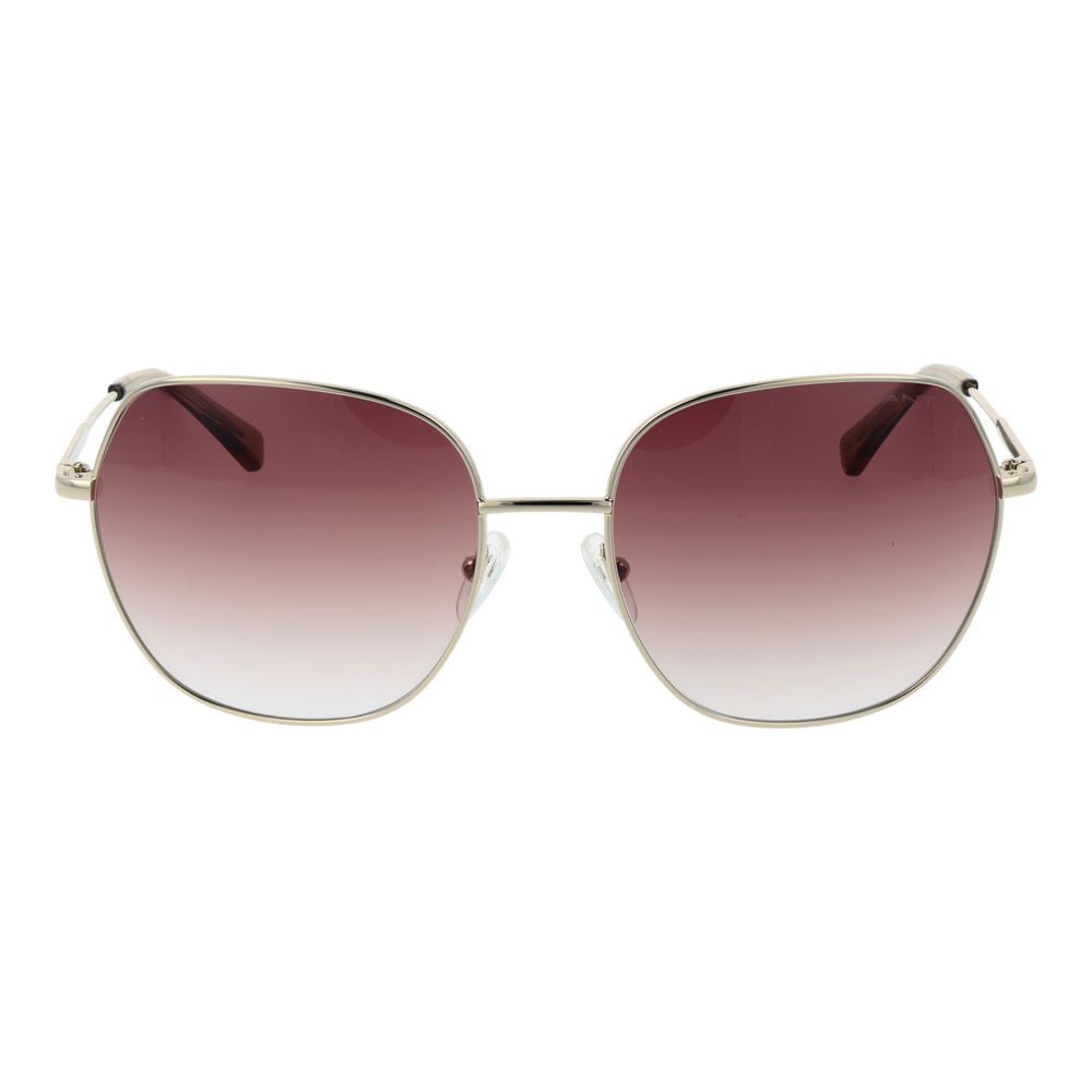 Gant Women’s Sunglasses – Gold Square Frame with Brown Gradient Lenses, 59mm