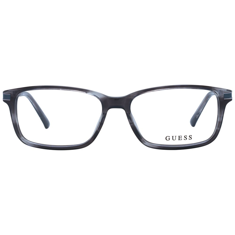 Guess Men's Optical Frames – Grey Rectangle Frame, 55mm