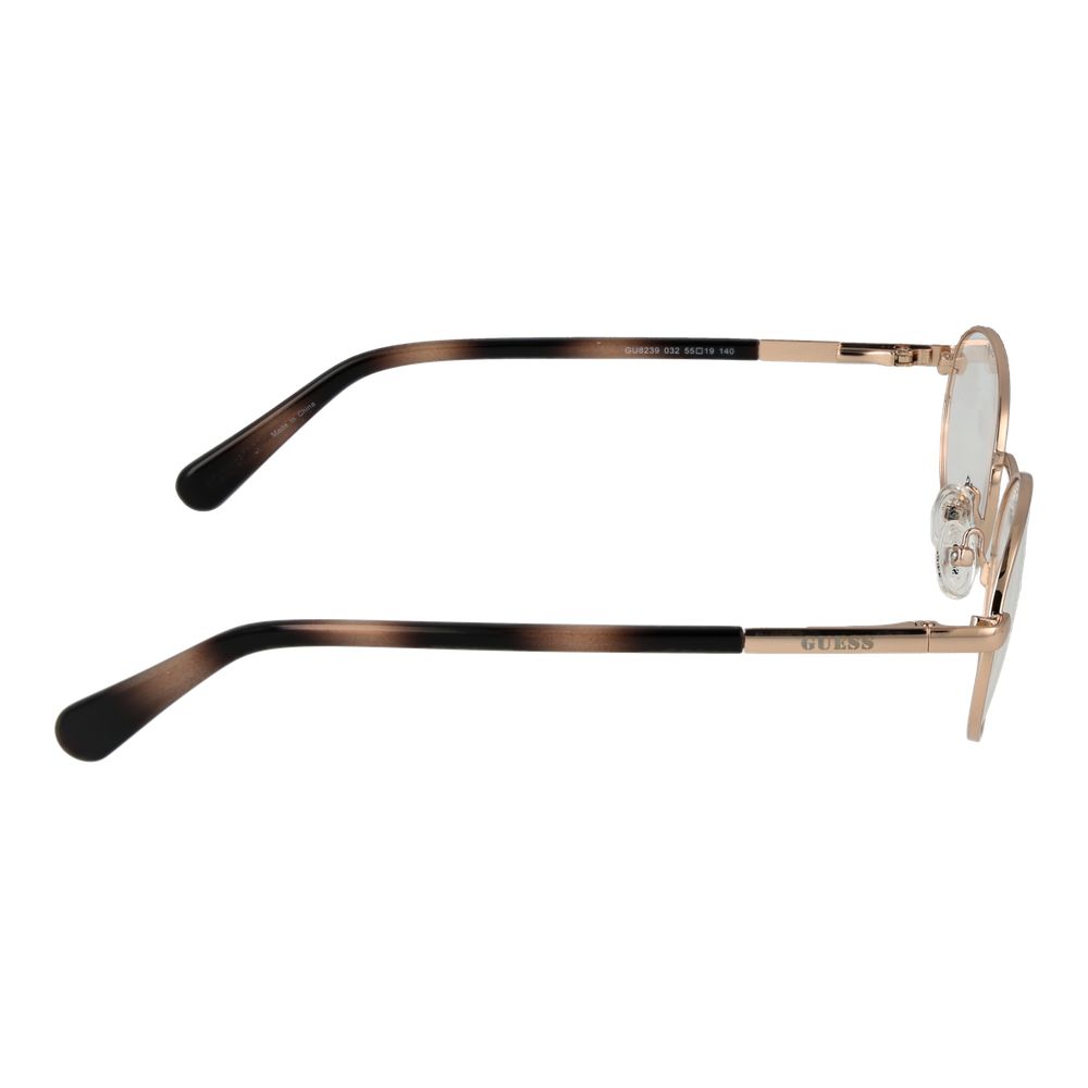 Guess Gold Unisex Optical Frames – Oval Full-Rim
