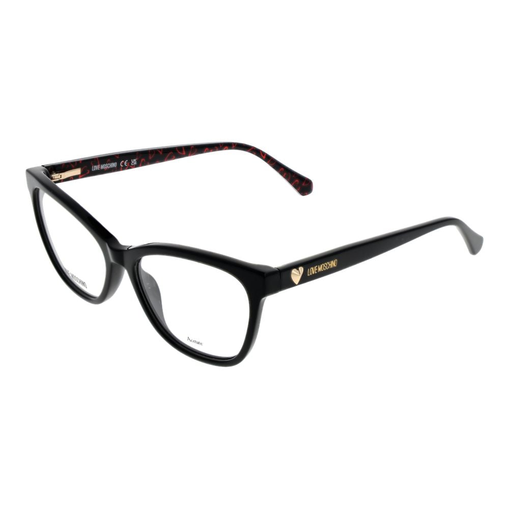 Love Moschino Women’s Optical Glasses – Black Round Frame, 54mm